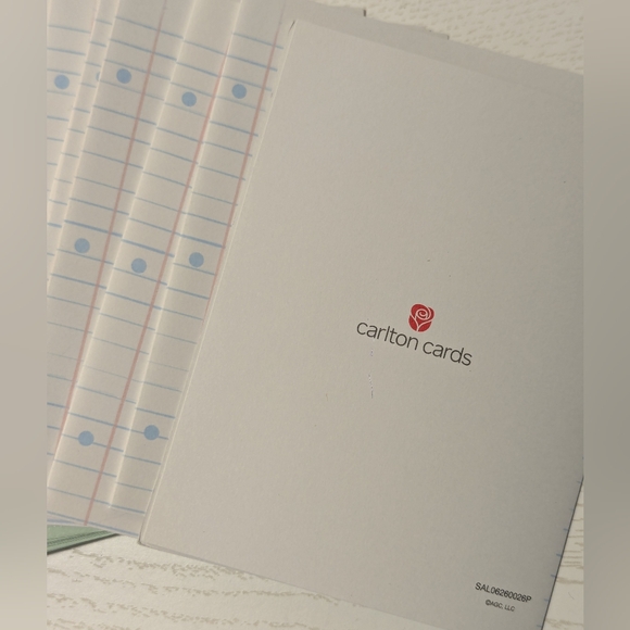 Carlton Cards School Pencil Graphic Blank Thank You Cards With Envelopes - Picture 3 of 4